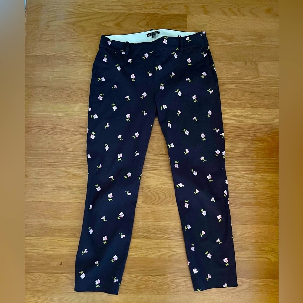 EUC J.CREW Mercantile Floral Printed Winnie Pants (Size 6)